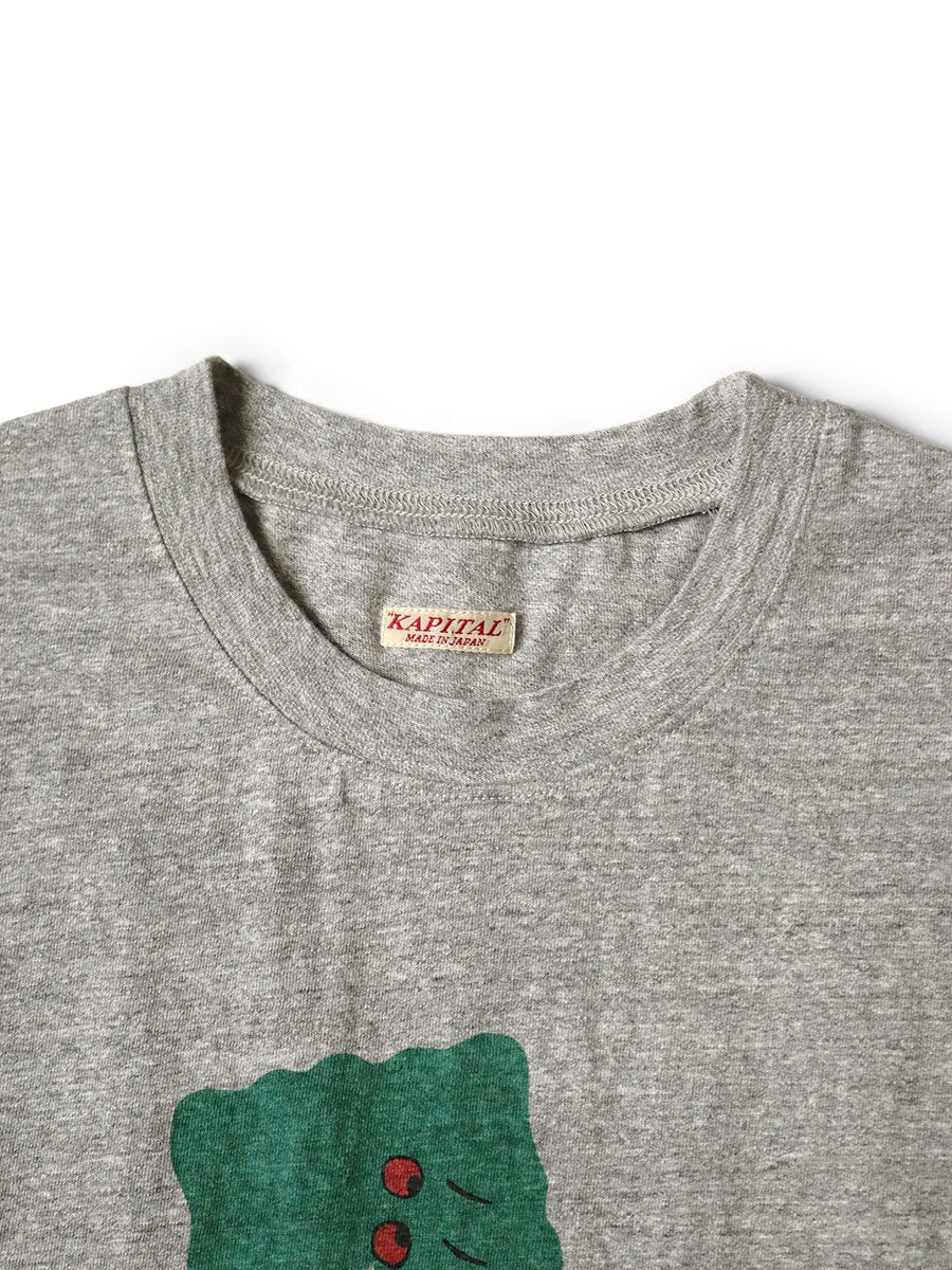 Kapital Top Jersey Crew T-Shirt (Bitter Peckish Bowy Print)