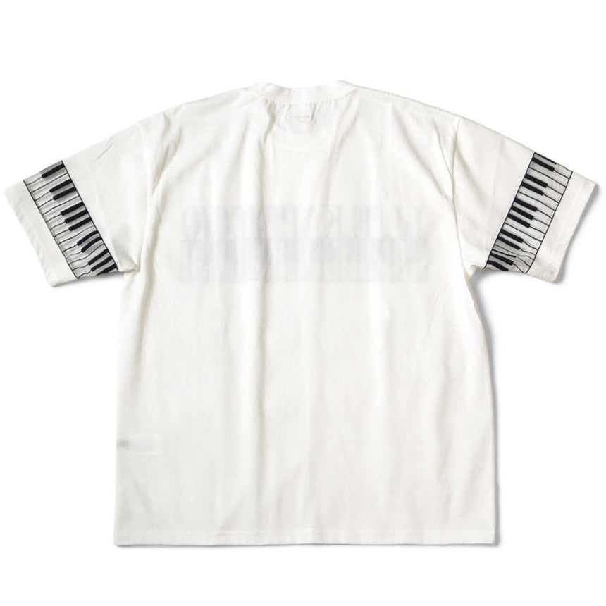 Kapital Sheer Opal Jersey Crew T-Shirt (Life Kapriccio Piano Print)