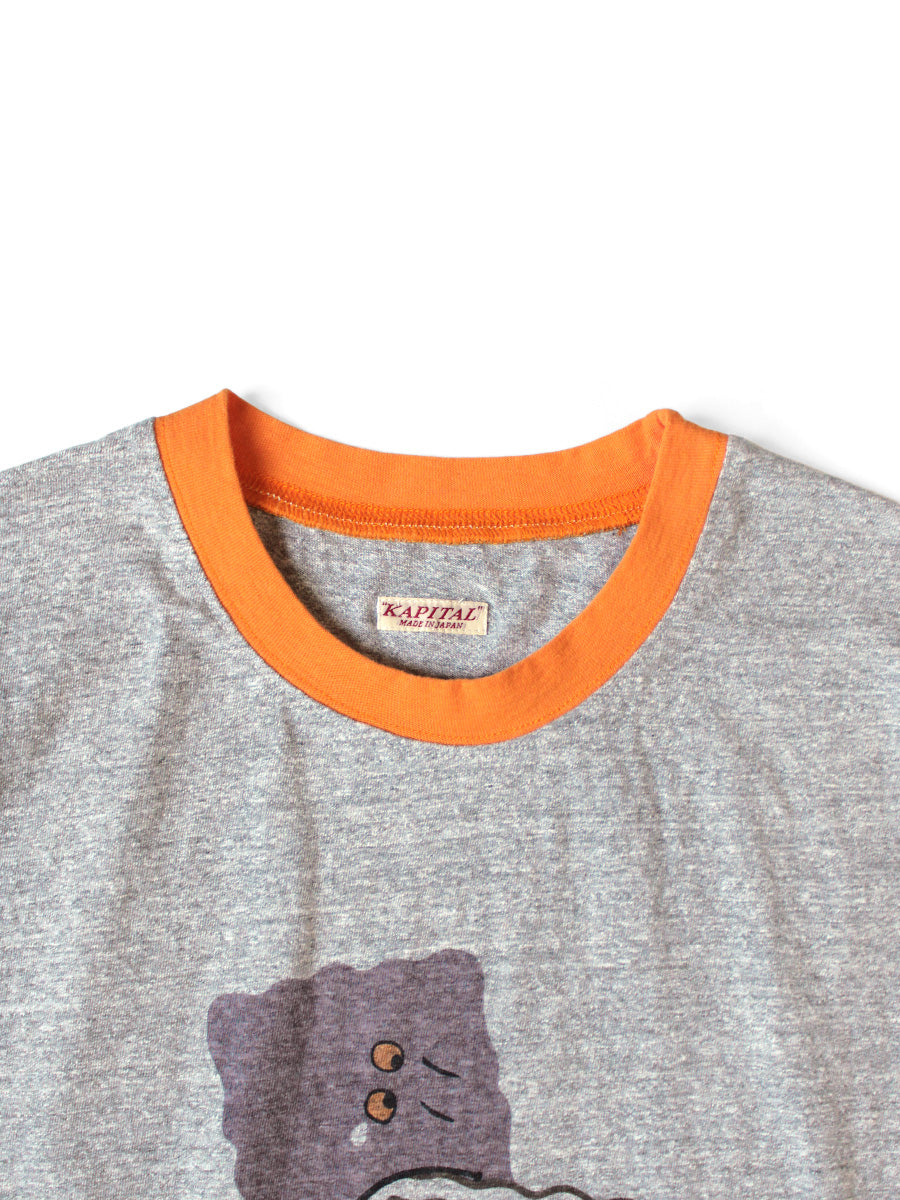 Kapital Top Tenjiku Ringer T (Tough Peckish Bowy Print)