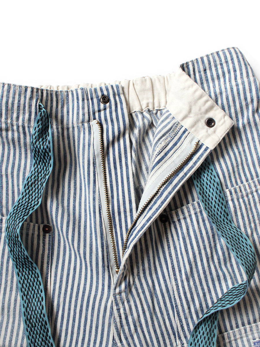 Kapital 10oz Hickory Double Knee Easy Shorts