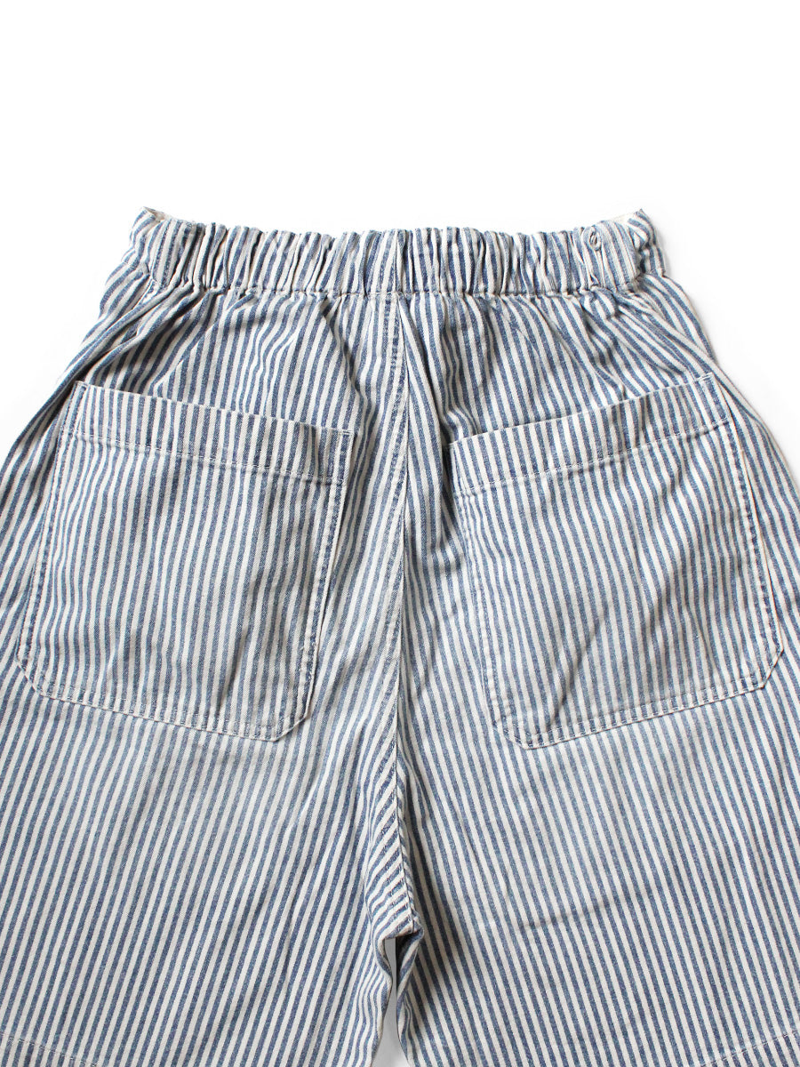 Kapital 10oz Hickory Double Knee Easy Shorts