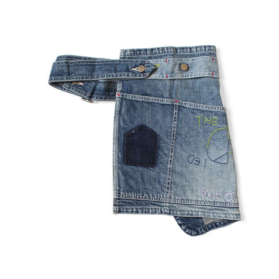 Kapital 12oz Denim Coverall Apron (Memorial Embroidery Model)