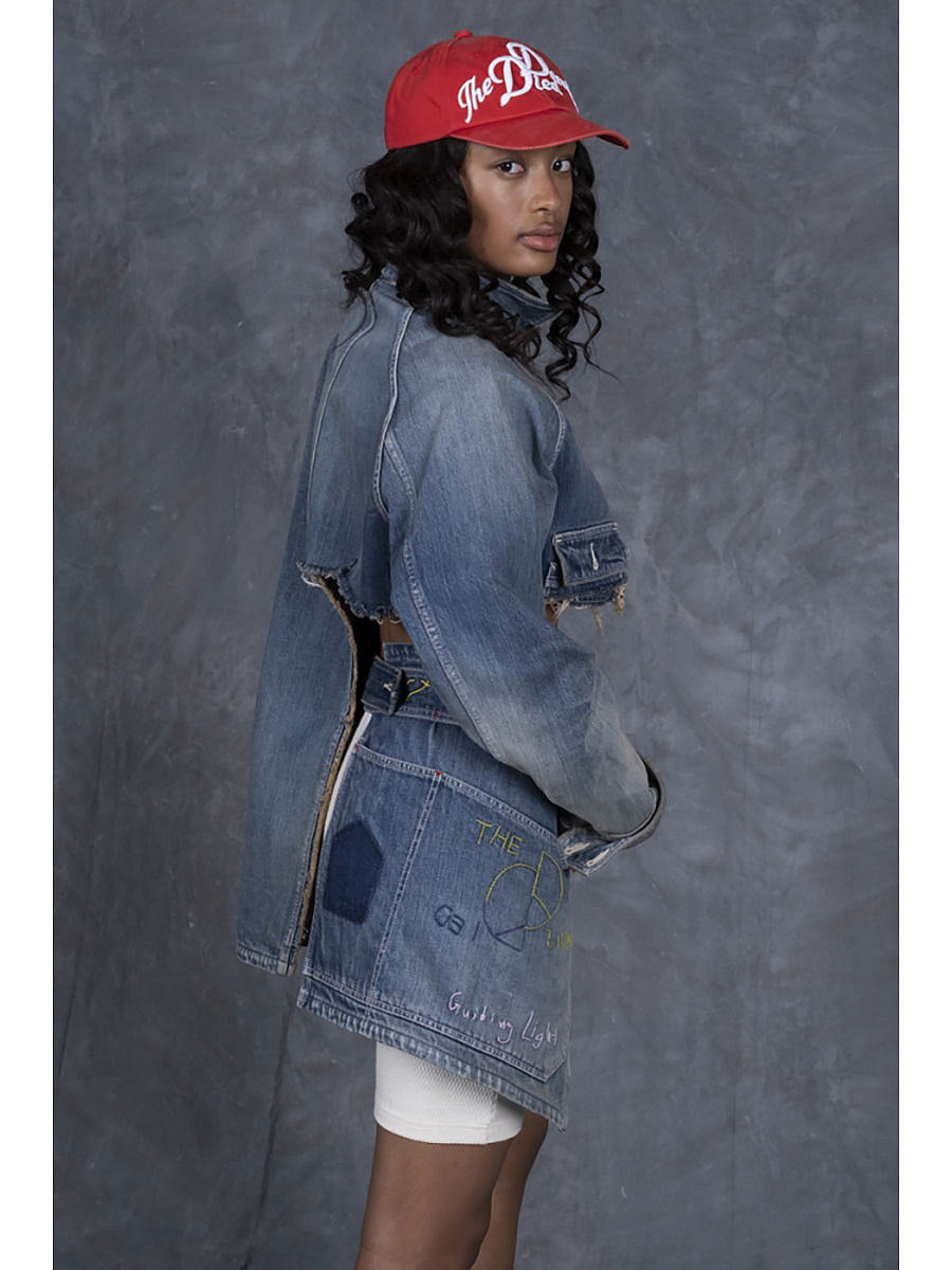 Kapital 12oz Denim Coverall Apron (Memorial Embroidery Model)