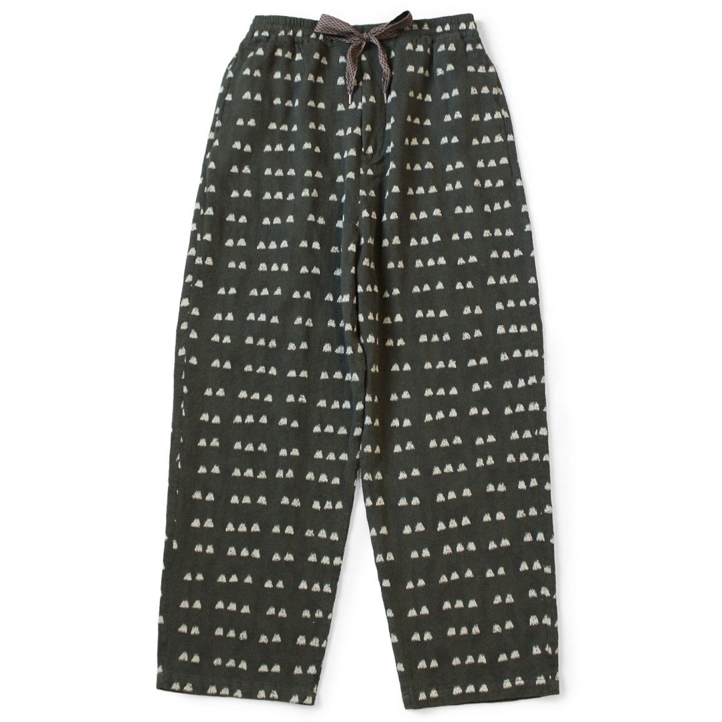 Kapital Cotton Easy Pants With Iris Print