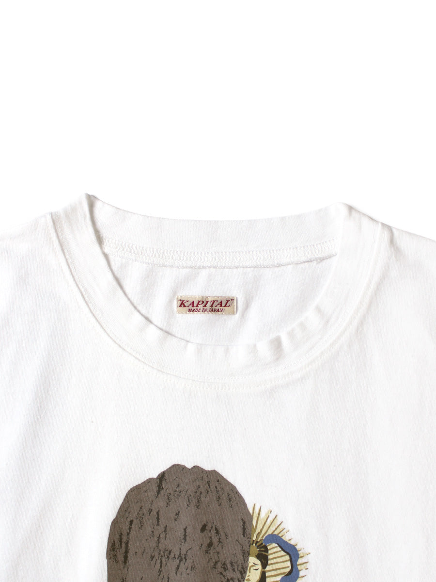 Kapital Jersey Crew T-Shirt (Sun Shy Print)