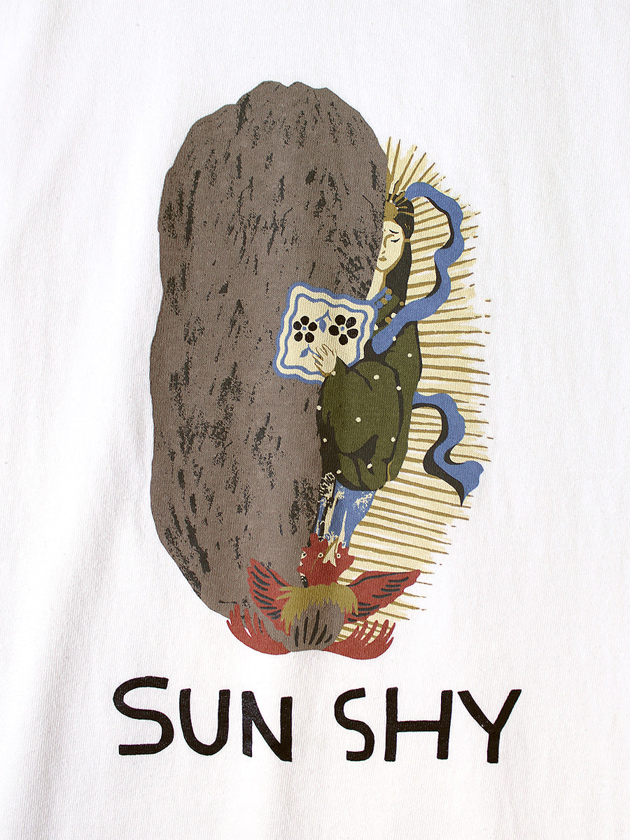 Kapital Jersey Crew T-Shirt (Sun Shy Print)