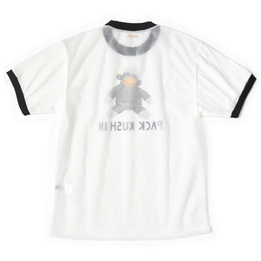 Kapital Sheer Jersey x Jersey Ringer Tee (Chiro Pack Kush In Print)