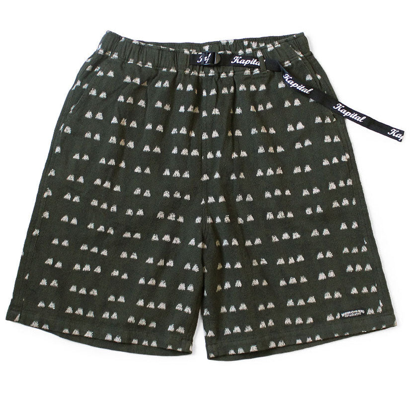 Kapital Cotton Iris Print Easy Shorts