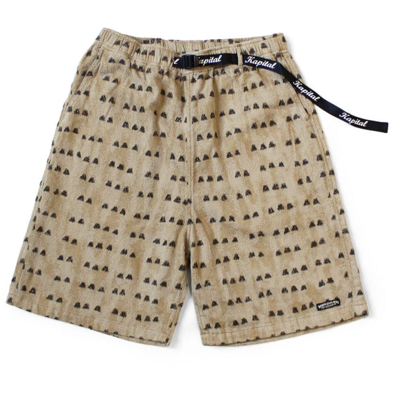 Kapital Cotton Iris Print Easy Shorts