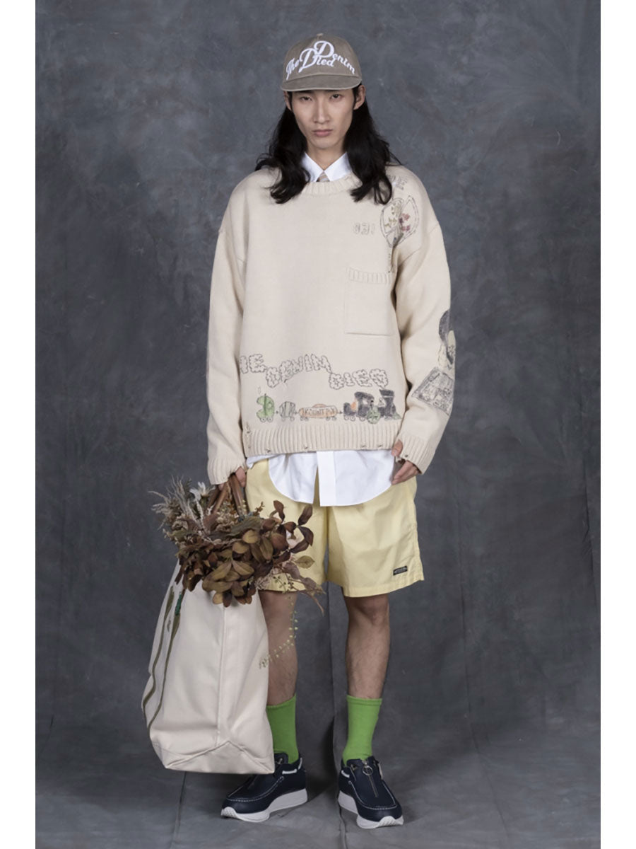 Kapital Combed Burberry Easy Shorts