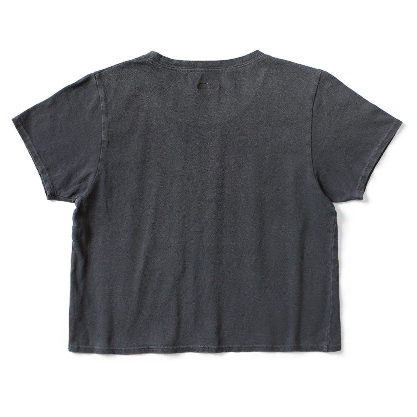 Kapital Jersey Cropped T-Shirt (Peckish Rain Skull Print)