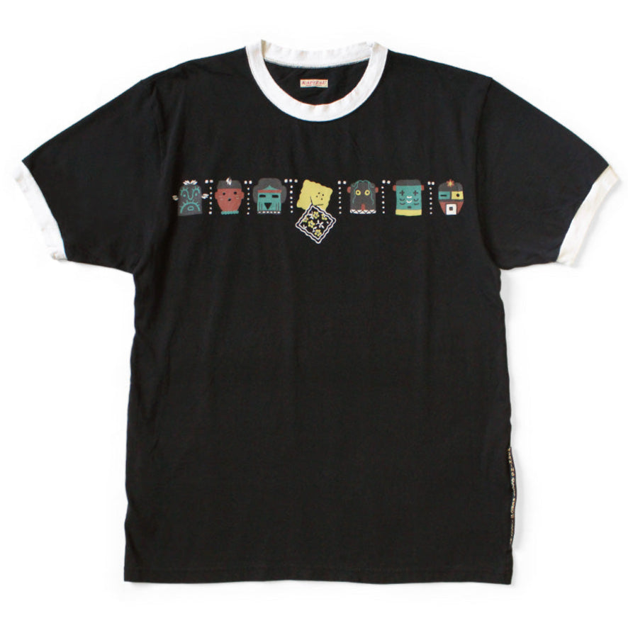 Kapital Jersey Ringer T-Shirt (Peckish & Kachina Print)