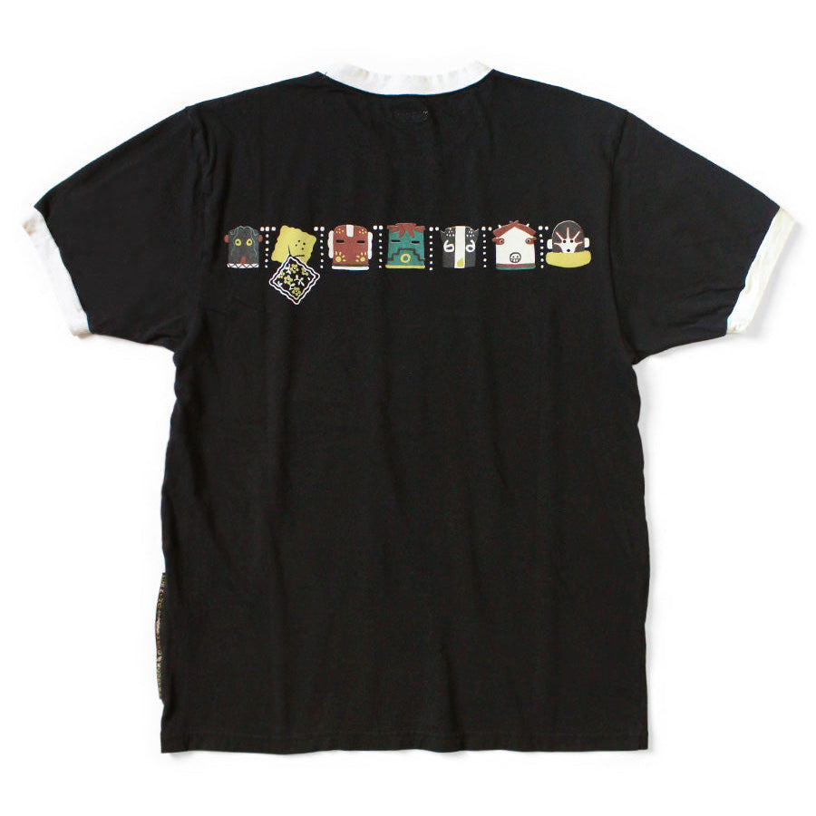 Kapital Jersey Ringer T-Shirt (Peckish & Kachina Print)