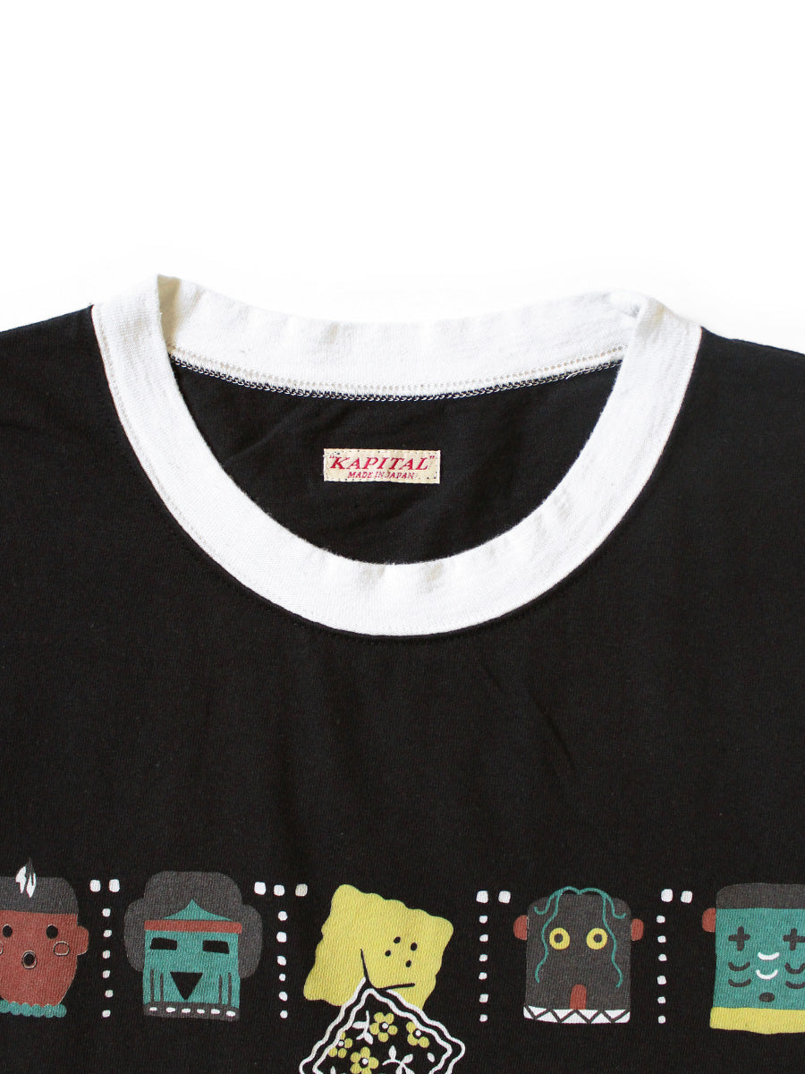 Kapital Jersey Ringer T-Shirt (Peckish & Kachina Print)