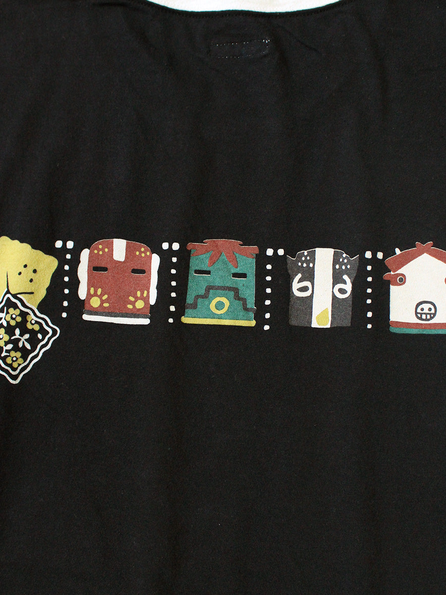 Kapital Jersey Ringer T-Shirt (Peckish & Kachina Print)