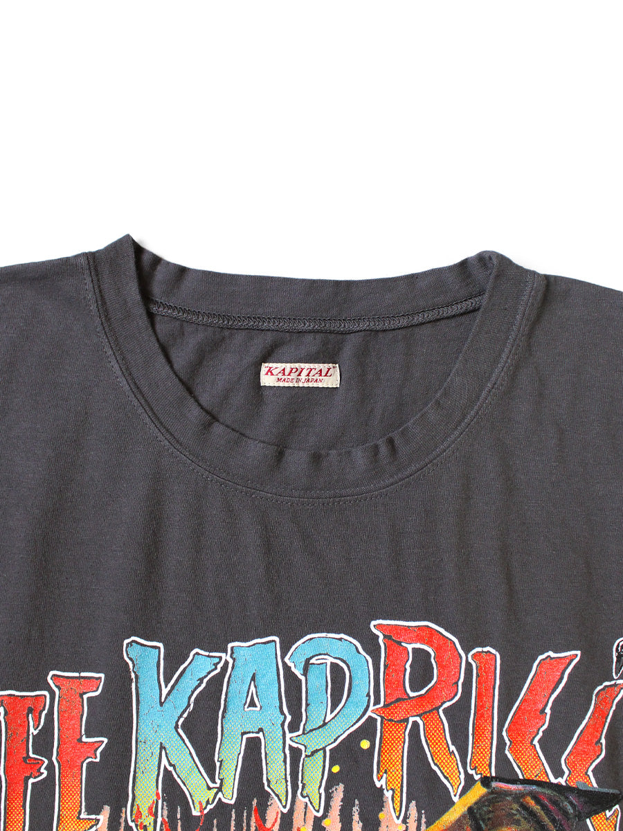 Kapital Jersey Sleeveless Big Tee (Burning Piano Print)