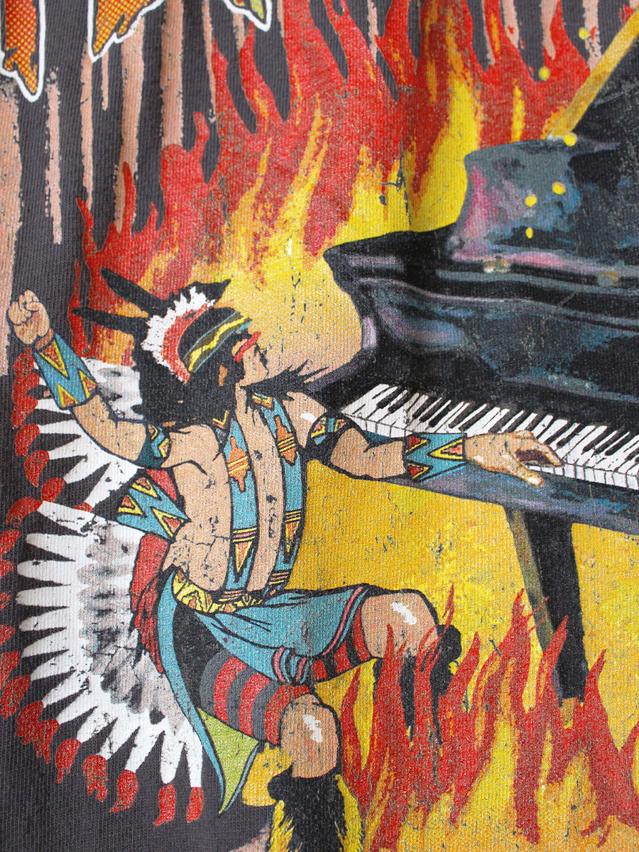 Kapital Jersey Sleeveless Big Tee (Burning Piano Print)