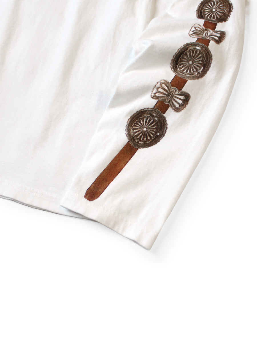 Kapital Jersey Crew Long Sleeve T-Shirt (Concho Belt Sleeve)