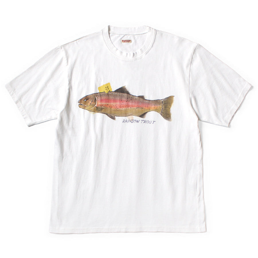 Kapital Jersey Crew T-Shirt (1 Trout Peckish Rainbowy Print)