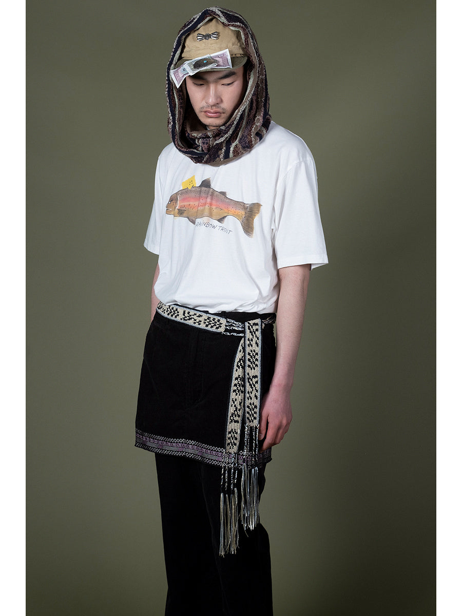 Kapital Jersey Crew T-Shirt (1 Trout Peckish Rainbowy Print)