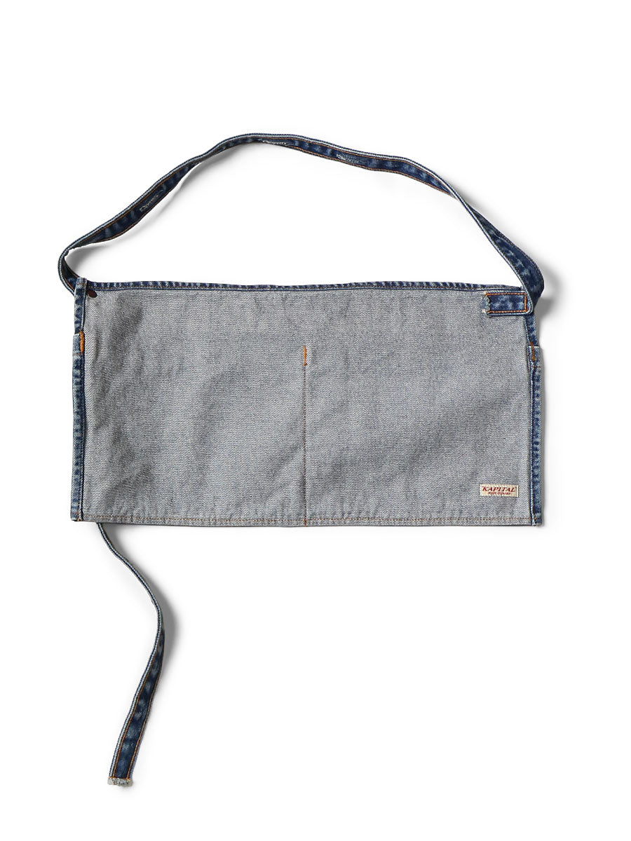 Kapital 13oz Denim Distressed Short Apron (Kapsize Rule)