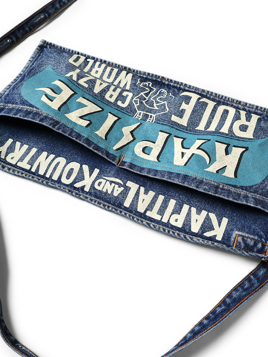 Kapital 13oz Denim Distressed Short Apron (Kapsize Rule)