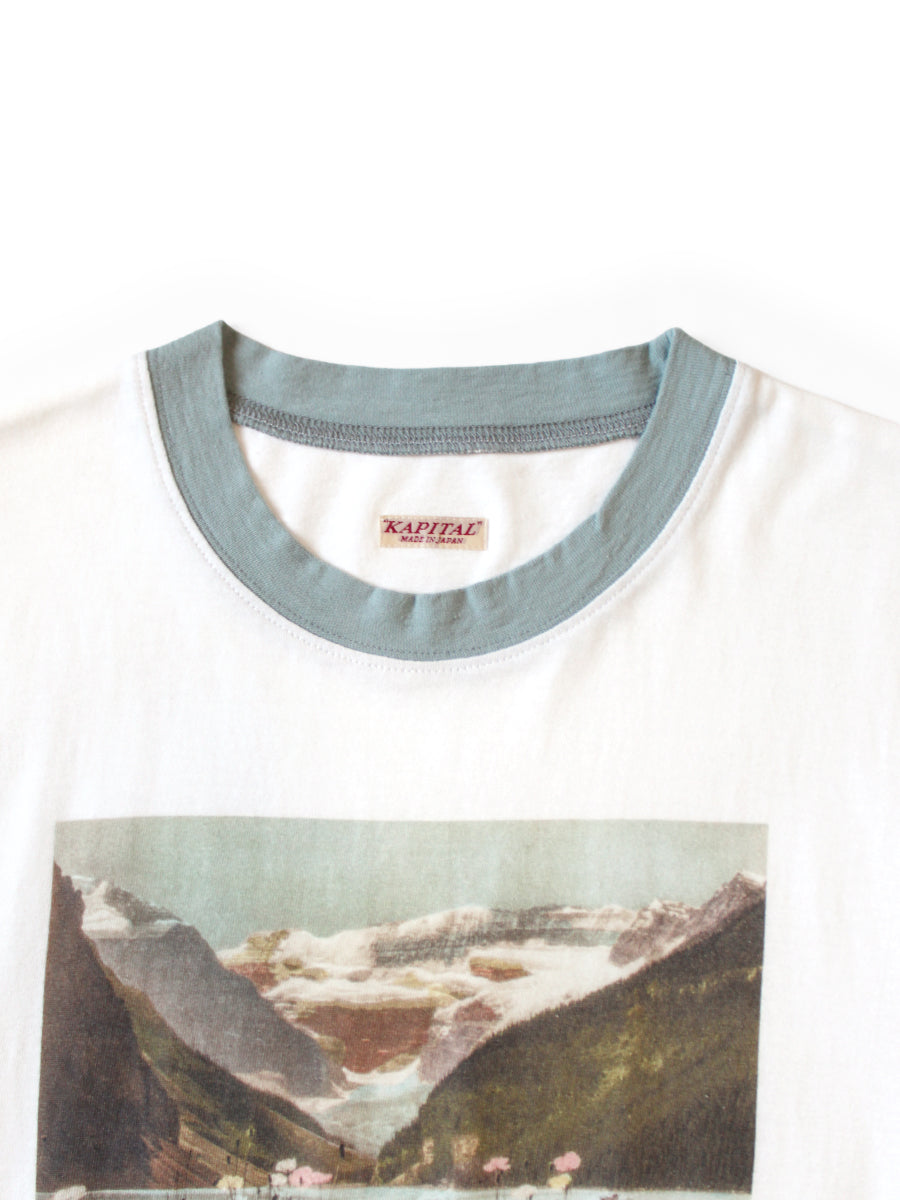 Kapital Jersey Ringer T-Shirt (Churchill Lake Print)