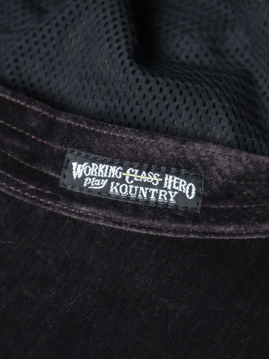 Kapital Velveteen Bucket Hat With Short Brim (Peckish Rainbowy)