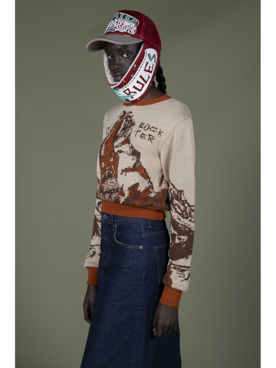 Kapital Kapsize Rule Print Lumber Trucker Cap