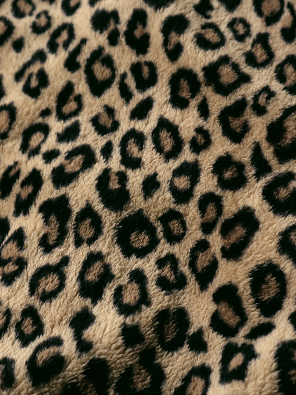 Kapital Leopard Pattern Fleece Zip Jacket Blouson