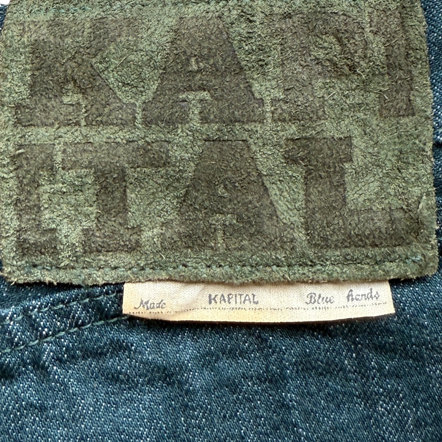 Kapital No. 4 Plant Dyed Denim 5P Wide Leg Selvedge Monkey TH