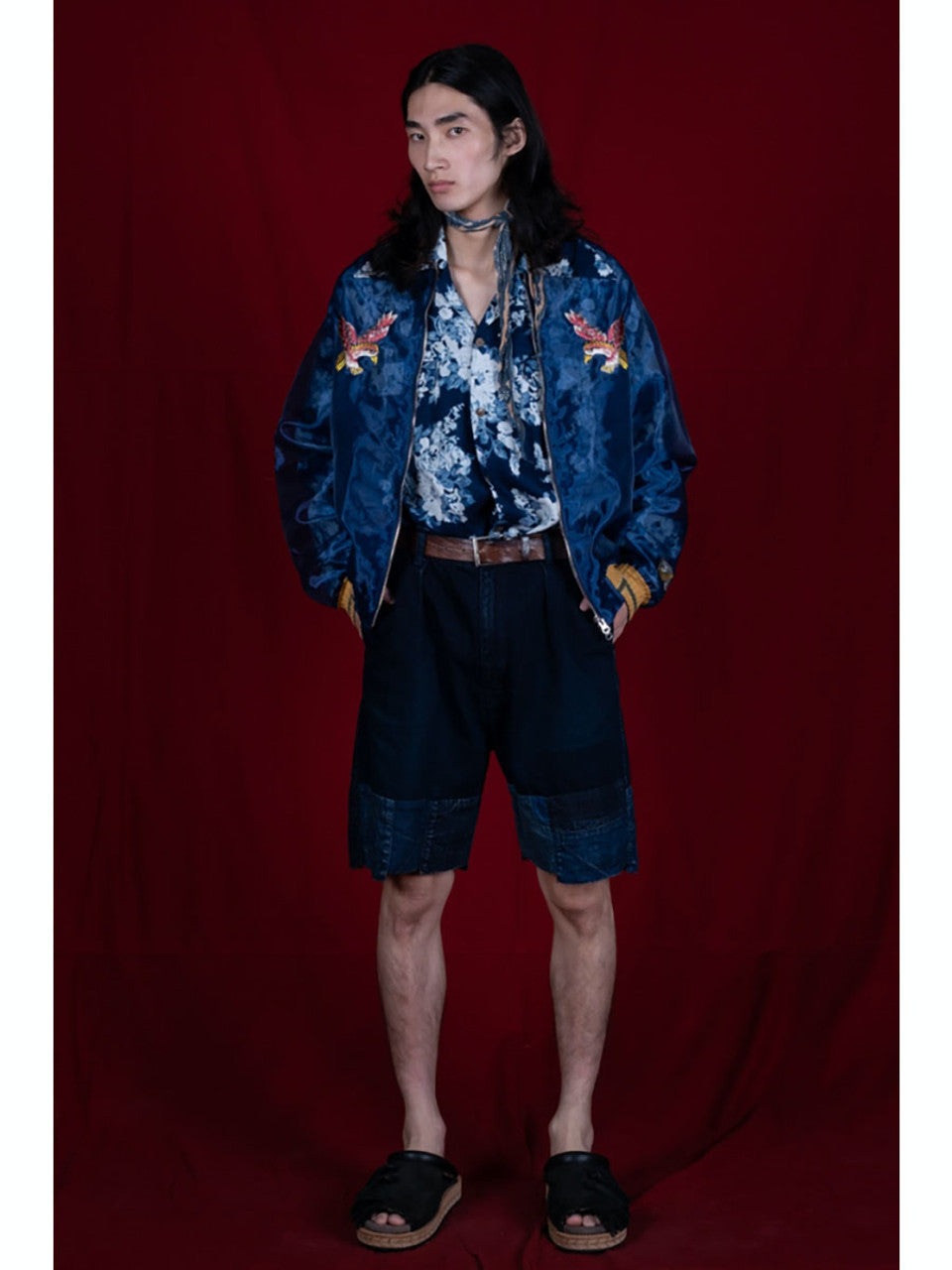 Kapital Sheer Pearl Mosquito Guard Souvenir Jacket (Eagle)