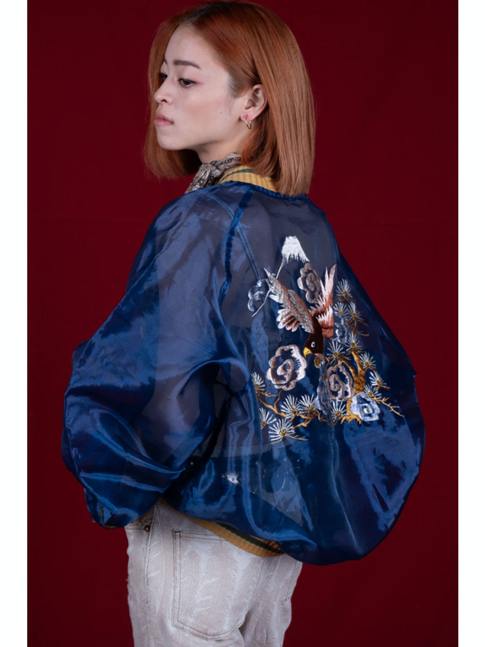 Kapital Sheer Pearl Mosquito Guard Souvenir Jacket (Eagle)