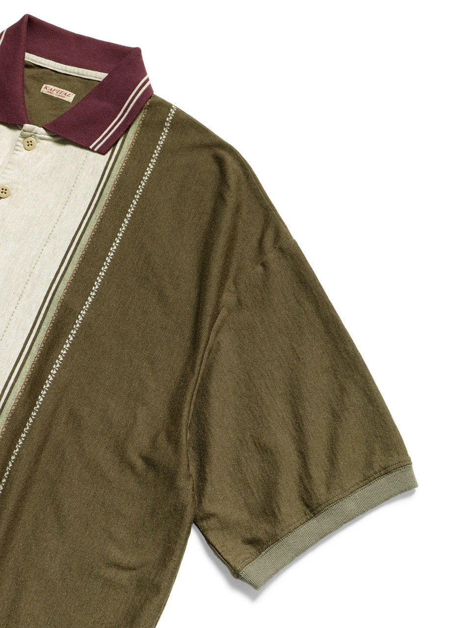 Kapital Tequila Jacquard Cotton Sheeting Box Polo