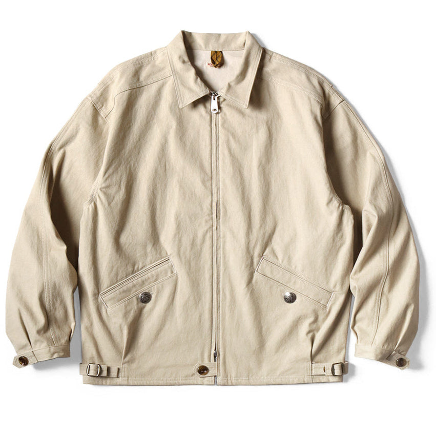 Kapital Water-Repellent Light Canvas Zip Up Kayak Paw-Paw Blouson