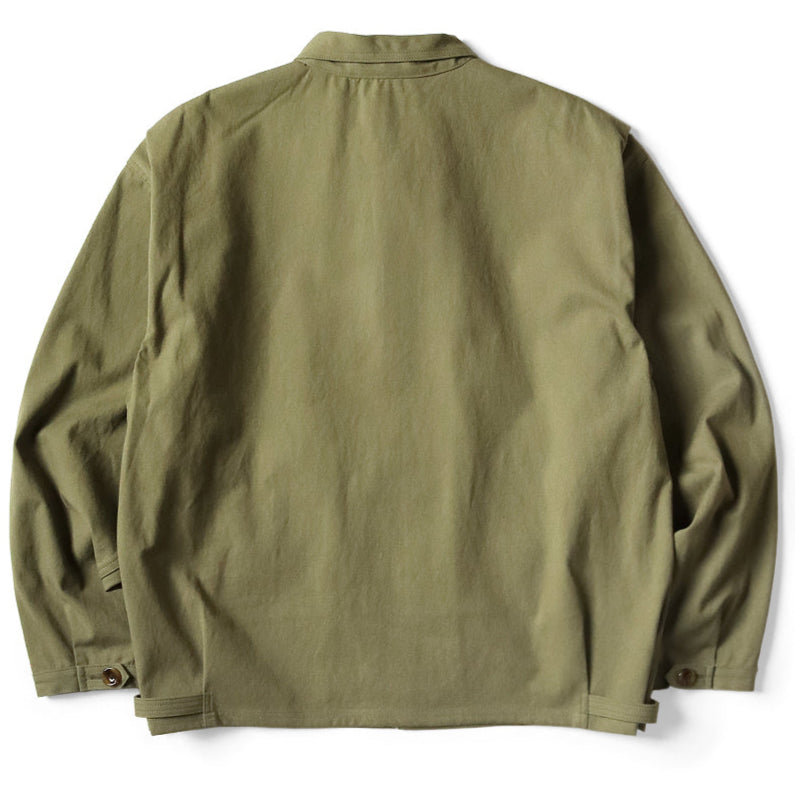 Kapital Water-Repellent Light Canvas Zip Up Kayak Paw-Paw Blouson