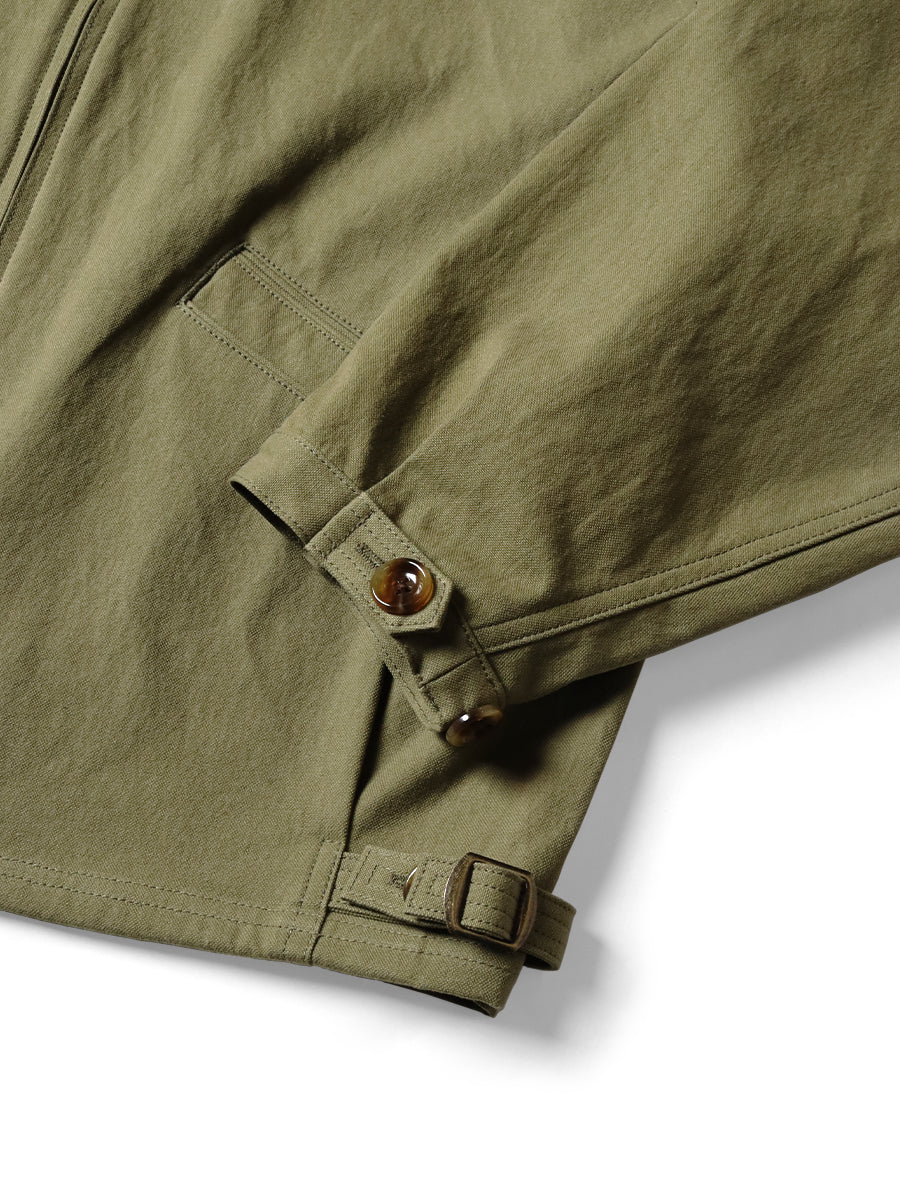 Kapital Water-Repellent Light Canvas Zip Up Kayak Paw-Paw Blouson