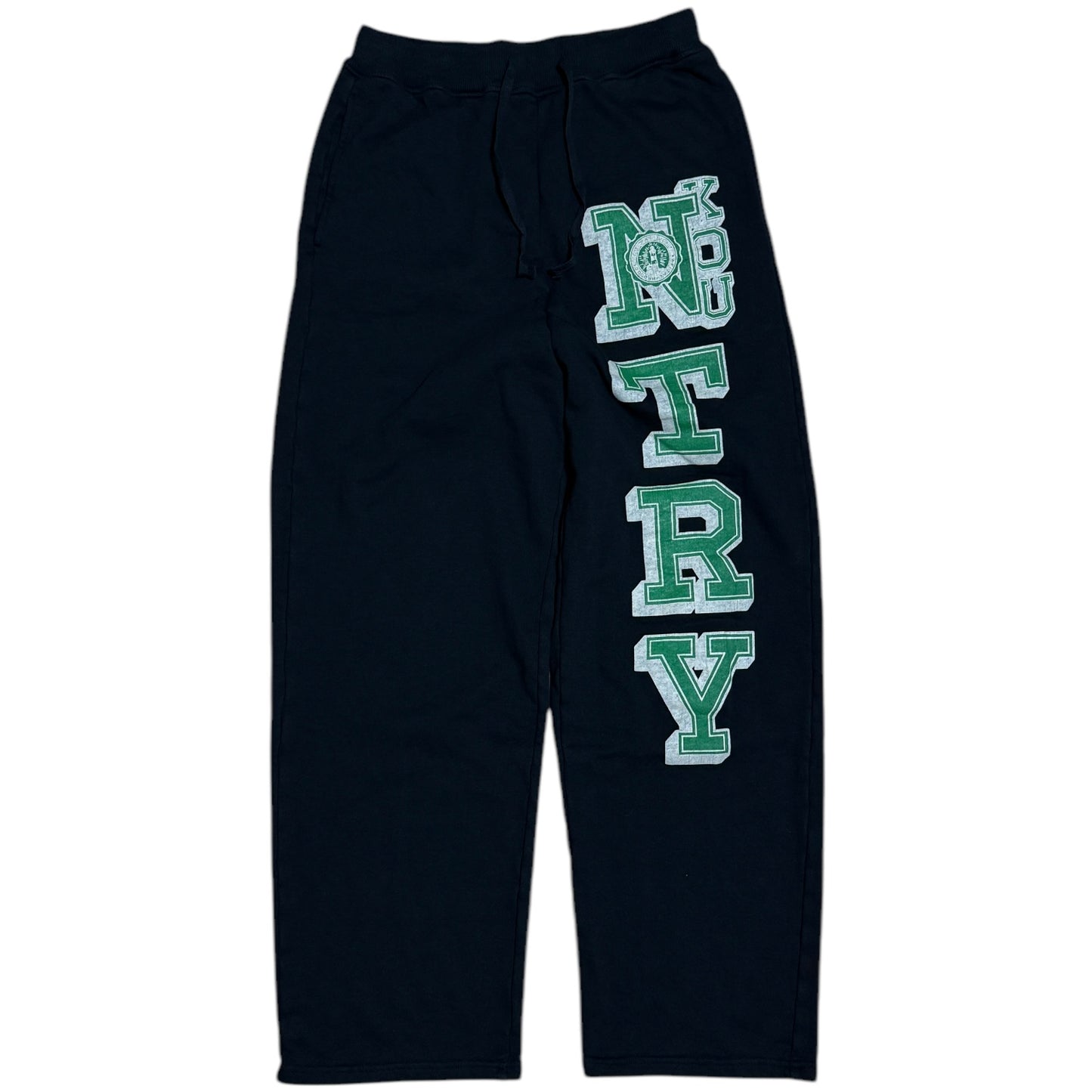 Kapital Wide Leg Fleece Sweatpants (N.TRY Print)