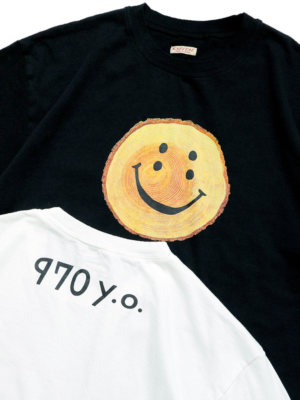Kapital Crewneck T-Shirt (Rainbowy Stump Print)