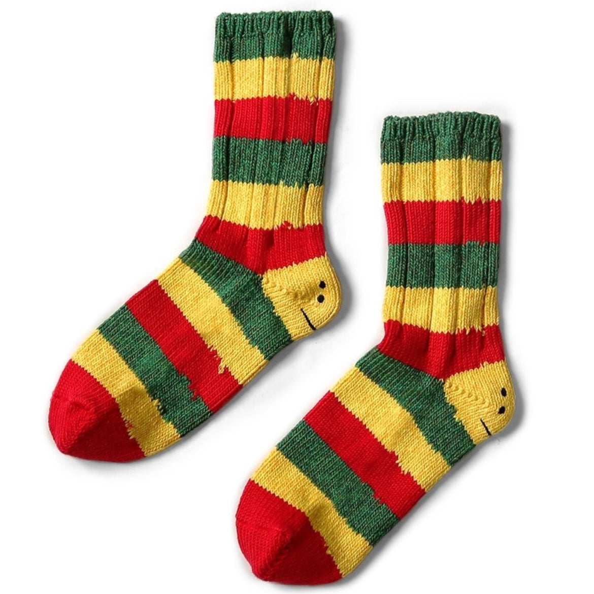 Kapital Rasta Rainbowy Smile Happy Heel Socks