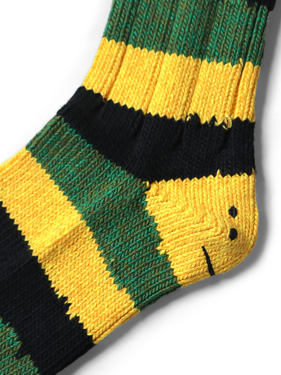 Kapital Rasta Rainbowy Smile Happy Heel Socks