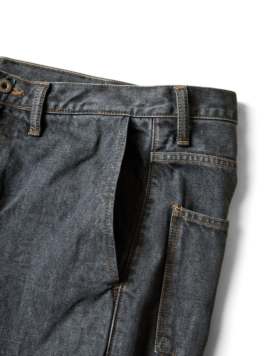 Kapital 14oz Black Denim Port Baggy Pants