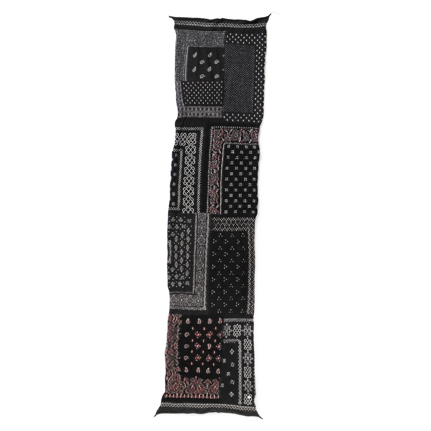 Kapital Felted Wool Bandana Patchwork Happy Scarf