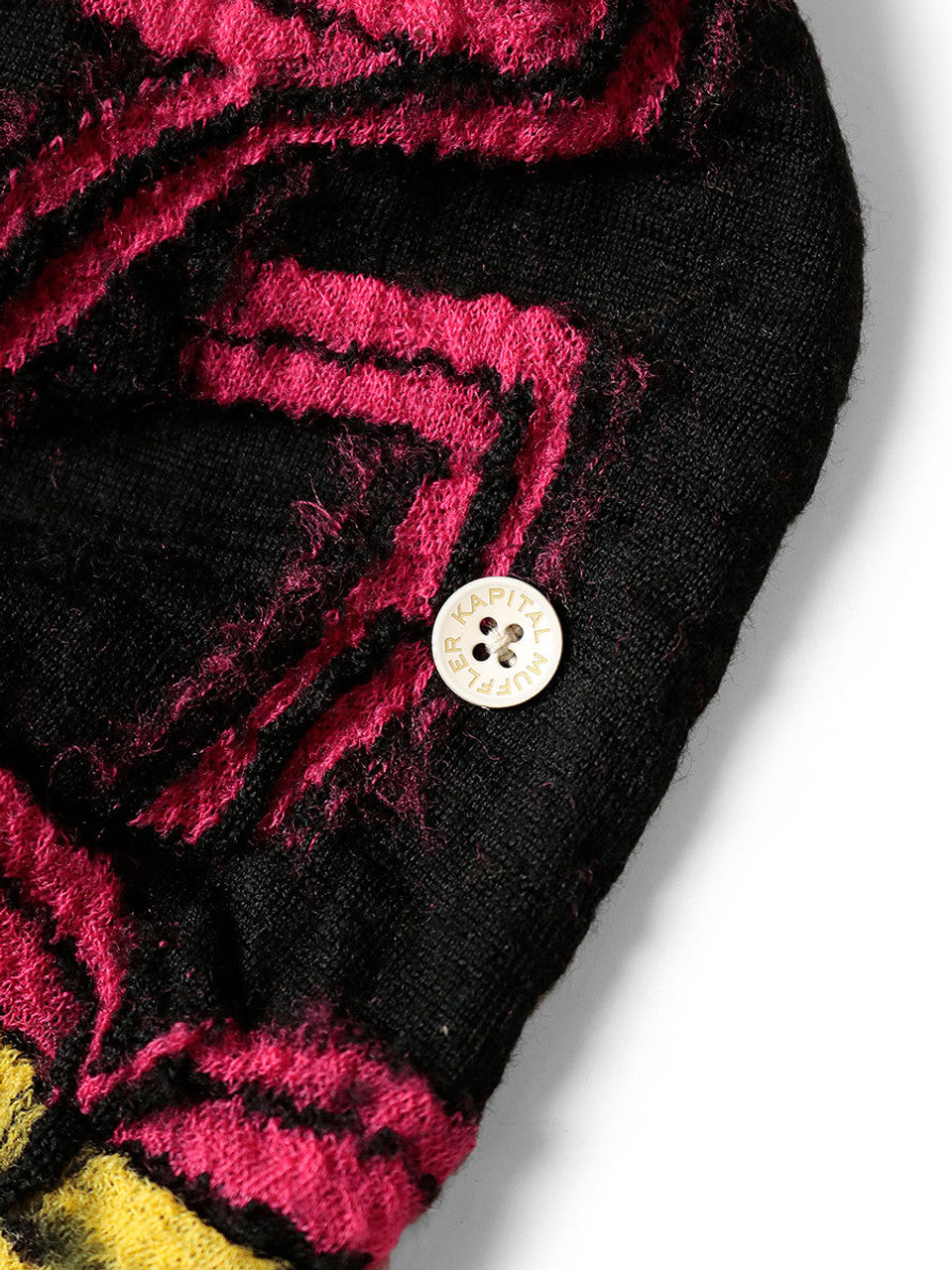 Kapital Felted Wool Pop Ainu Happy Muffler Scarf