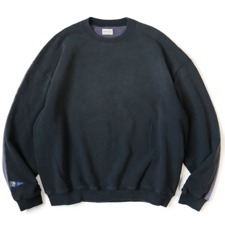 Kapital Fleece 2 Tone Big Sweatshirt (Bone Print)