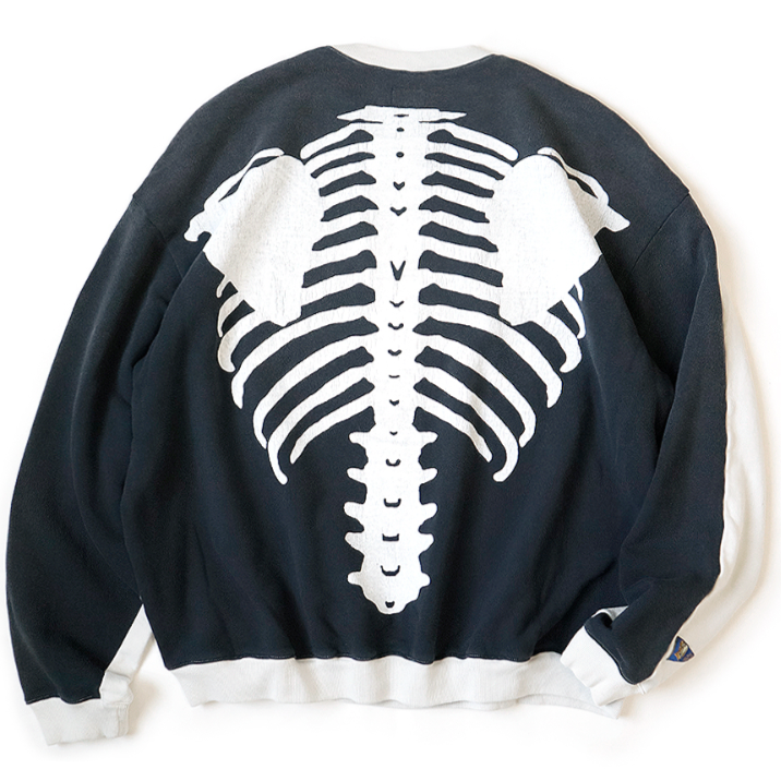 Kapital Fleece 2 Tone Big Sweatshirt (Bone Print)