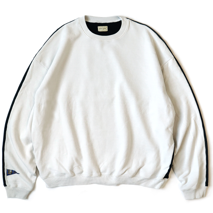 Kapital Fleece 2 Tone Big Sweatshirt (Bone Print)