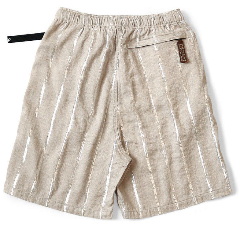 Kapital Linen Glitter Phillies Stripe Easy Shorts