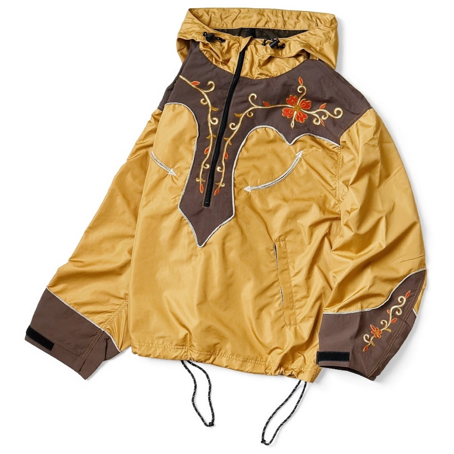 Kapital Poly Taffeta 2Tone Tennessee Cactus Flower Parka