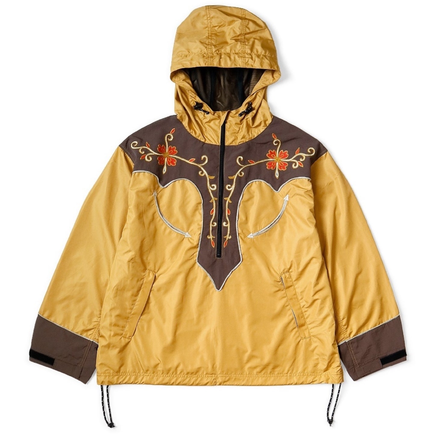 Kapital Poly Taffeta 2Tone Tennessee Cactus Flower Parka